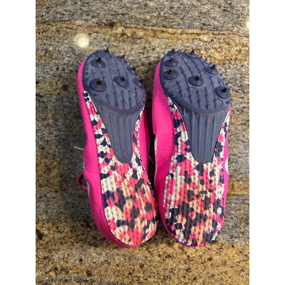 Nike Zoom Rival S 8 Track Spikes Pink White Racing Shoes 806558-615‎ Womens 10